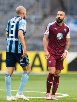 Djurgårdens Marcus Danielson och Malmö FFs Guillermo