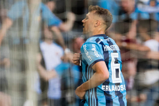 Djurgårdens Jesper Karlström jublar