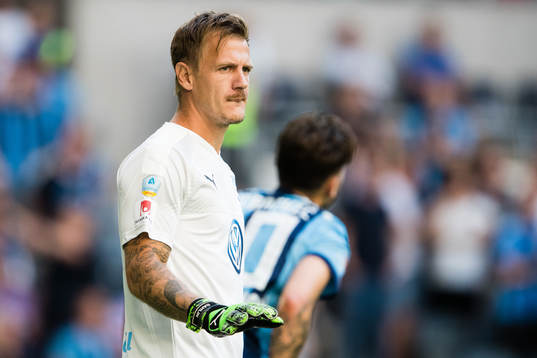 Malmö FFs målvakt Johan Dahlin