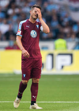 Malmö FFs Markus Rosenberg deppar