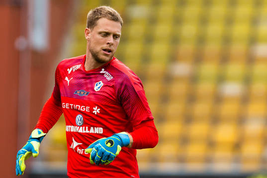 Halmstads målvakt Malkolm Nilsson