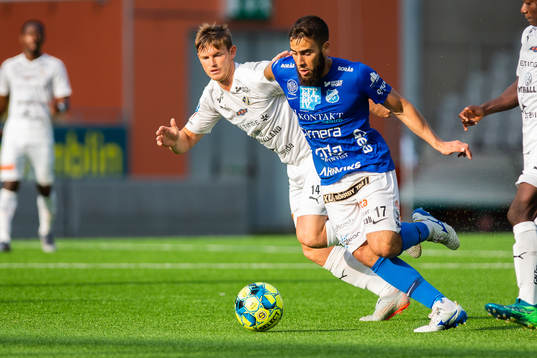 Halmstads Jonathan Svedberg och Norrbys Jasen Khayat
