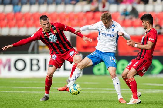 Östersunds Dino Islamovic och Rewan Amin