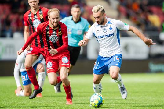 Östersunds Curtis Edwards och IFK Norrköpings Sead