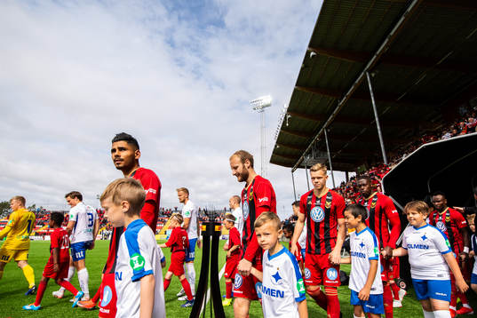 Östersunds Hosam Aiesh, Curtis Edwards och Eirik Haugan
