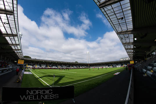 Generell vy över Bravida Arena