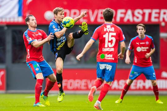 Helsingborgs Johan Persson och Sirius Sam Lundholm