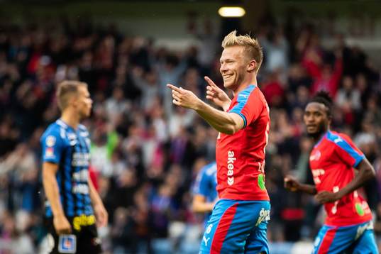 Helsingborgs Andreas Landgren jublar
