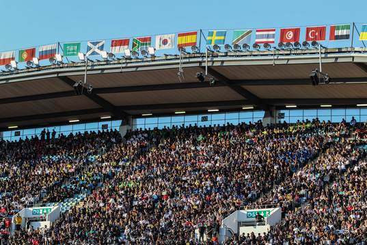 Vy över invigningen av Gothia Cup