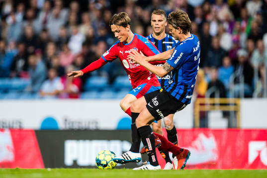 Helsingborgs Filip Sjöberg och Sirius Tim Björkström