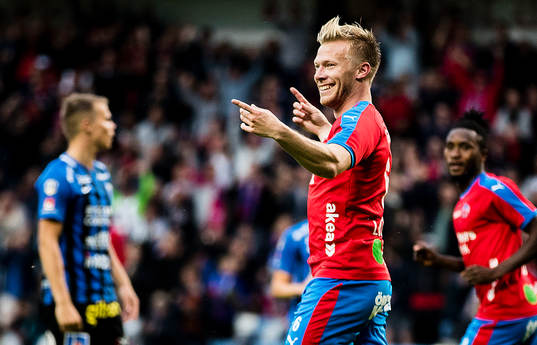 Helsingborgs Andreas Landgren jublar