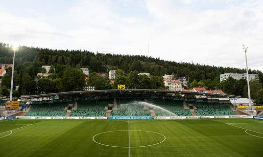 NP3 arena innan fotbollsmatchen i Allsvenskan mellan GIF