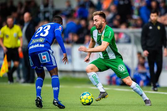 Sundsvalls Maic Sema och Hammarbys Muamer Tankovic