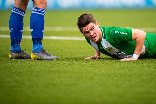 Hammarbys Vidar Örn Kjartansson deppar