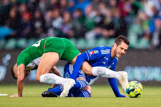 Sundsvalls Juan Jose Ciercoles Sagra och Hammarbys Nikola