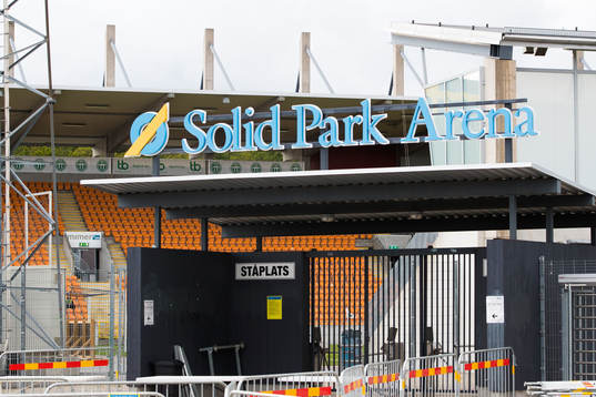 Solid Park Arena innan fotbollsmatchen i Superettan mellan