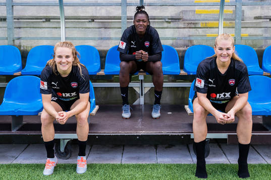 Rosengårds Lisa-Marie Utland, Anam Imo och Fiona Brown