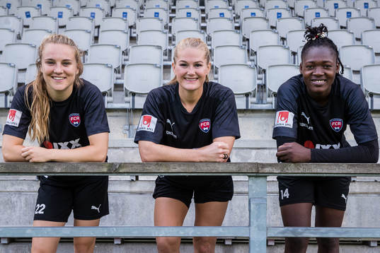 Rosengårds Lisa-Marie Utland, Fiona Brown och Anam Imo