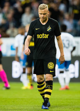 Kolbeinn Sigthorsson of AIK looks dejected
