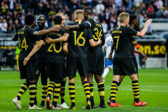 Players of AIK celebrates 3-0