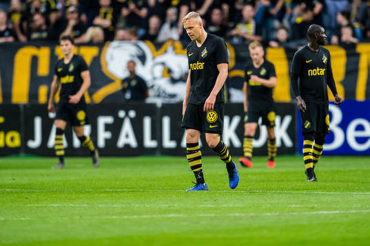 Kolbeinn Sigthorsson of AIK looks dejected