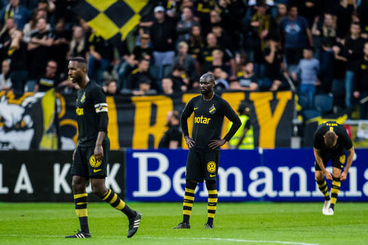 Players of AIK looks dejected