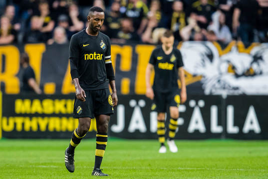 Henok Goitom of AIK looks dejected