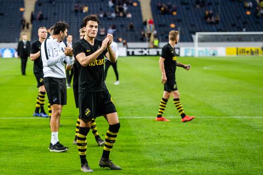 Daniel Granli of AIK celebrates