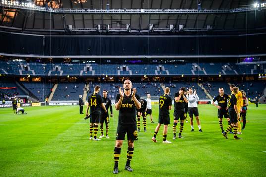 Panajotis Dimitriadis of AIK celebrates