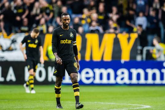 Henok Goitom of AIK looks dejected
