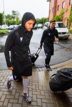 Rasmus Bengtsson and Marcus Antonsson of Malmö FF arrive