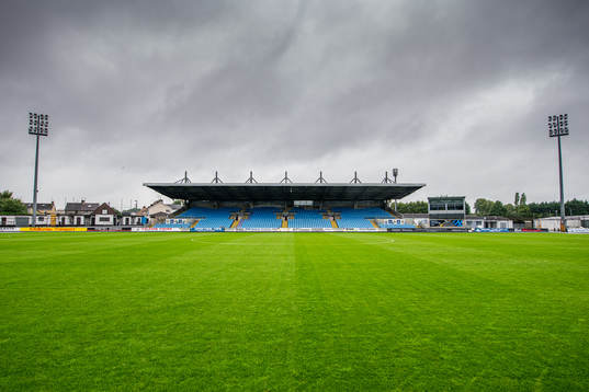 General view of the Ballymena Showgrounds prior to a