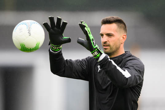 Goalkeeper Dusan Melicharek of Malmö FF