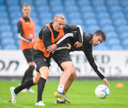 Franz Brorsson and Tim Prica of Malmö FF