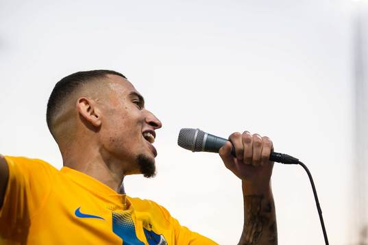 Jordan Larsson of IFK Norrköping celebrates