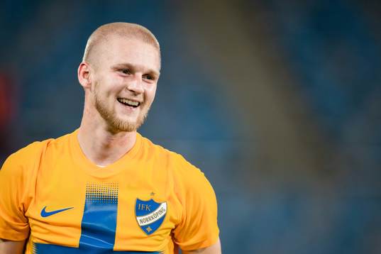 Kalle Holmberg of IFK Norrköping celebrates