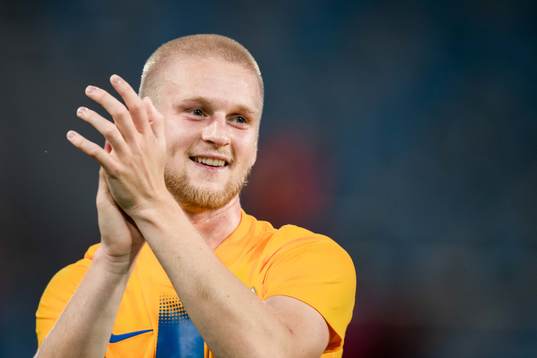 Kalle Holmberg of IFK Norrköping celebrates