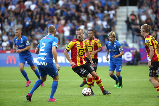 GENK, BELGIUM - JULY 20: Gustav Engvall of Kv Mechelen