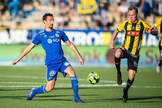 Sundsvalls Pol Moreno Sanchez och Häckens Adam Andersson