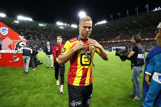 GENK, BELGIUM - JULY 20: Gustav Engvall of Kv Mechelen