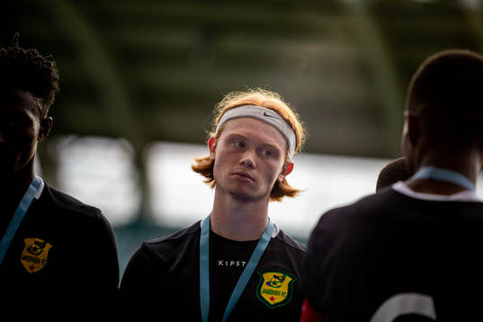 Spelare i Greengen FC deppar