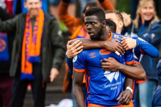 Pape Habib Gueye of Aalesund celebrates