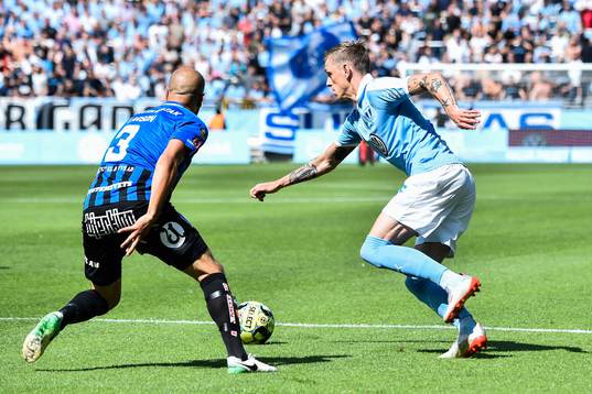 Malmö FFs Sören Rieks och Sirius Karl Larson