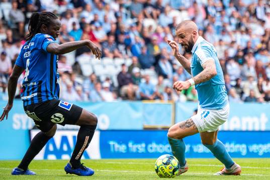 Sirius Kebba Ceesay och Malmö FFs Guillermo Molins