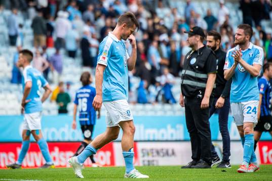 Malmö FFs Markus Rosenberg deppar