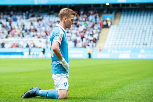 Malmö FFs Anders Christiansen deppar