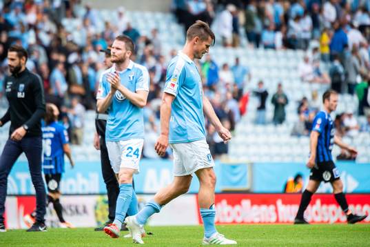 Malmö FFs Markus Rosenberg deppar