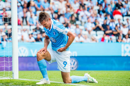 Malmö FFs Markus Rosenberg deppar