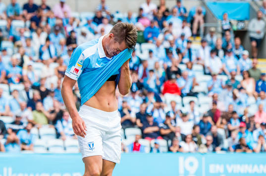 Malmö FFs Markus Rosenberg deppar