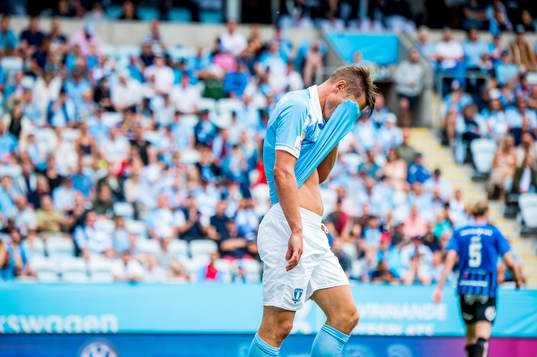 Malmö FFs Markus Rosenberg deppar